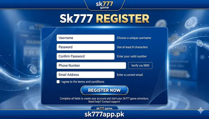 SK777 Register