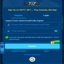 SK777 Register